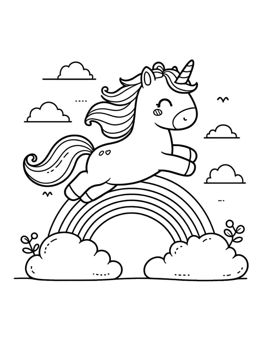 Free Printable Unicorn Coloring Page